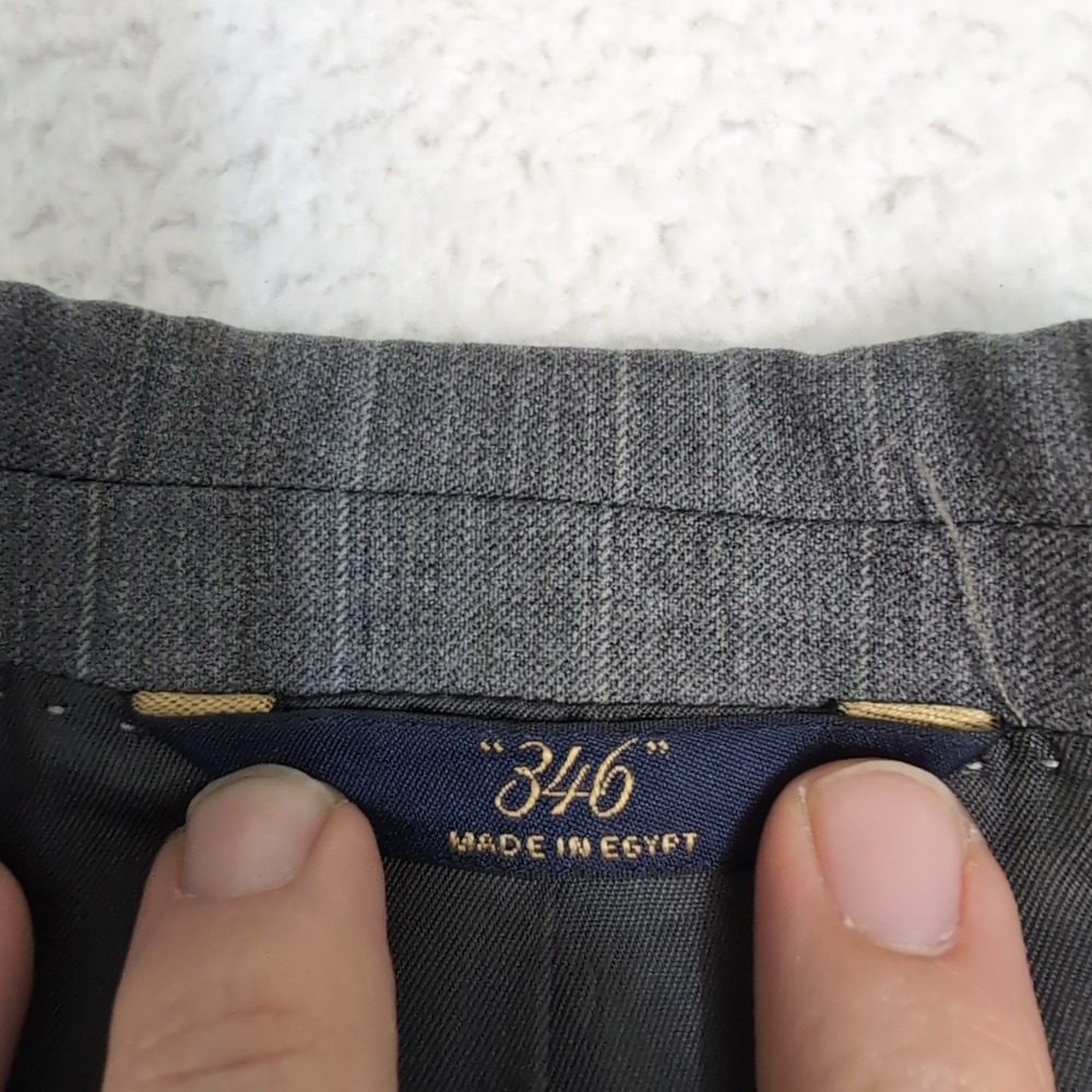 Brooks Brothers 40L 346 Stretch Sport Coat Gray‎ Wool Blend Two Button Vented - Picture 2 of 11